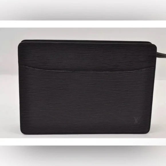 Louis Vuitton Epi Pochette Homme Black Vintage Clutch EUC - Picture 4 of 17